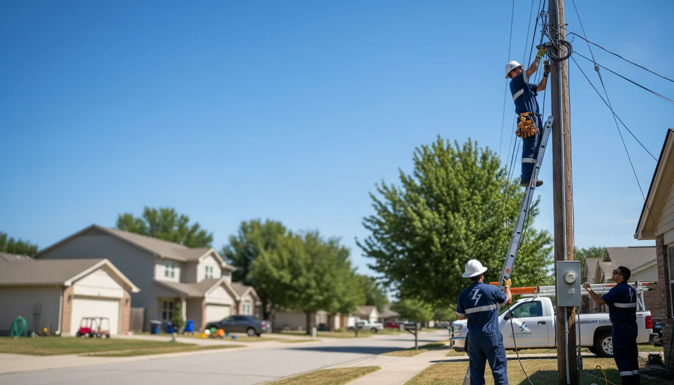 Residential electrician providing installation services in Cohasset, MN